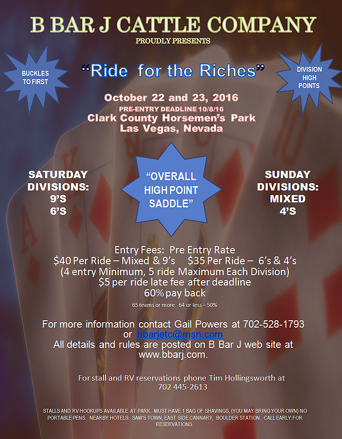 6th Ride for the Riches Poster